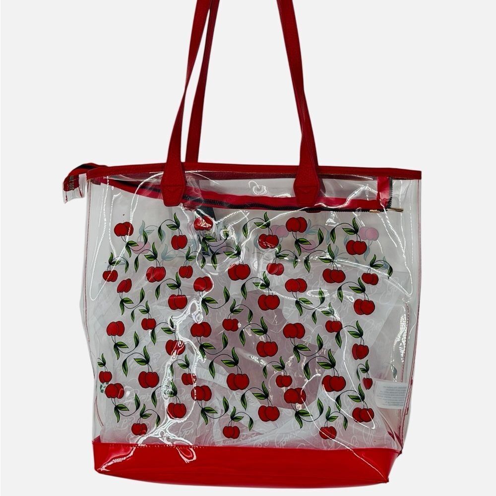 Ed Hardy Cherries Transparent Set:Large Tote Bag/Wallet - Picture 4 of 9